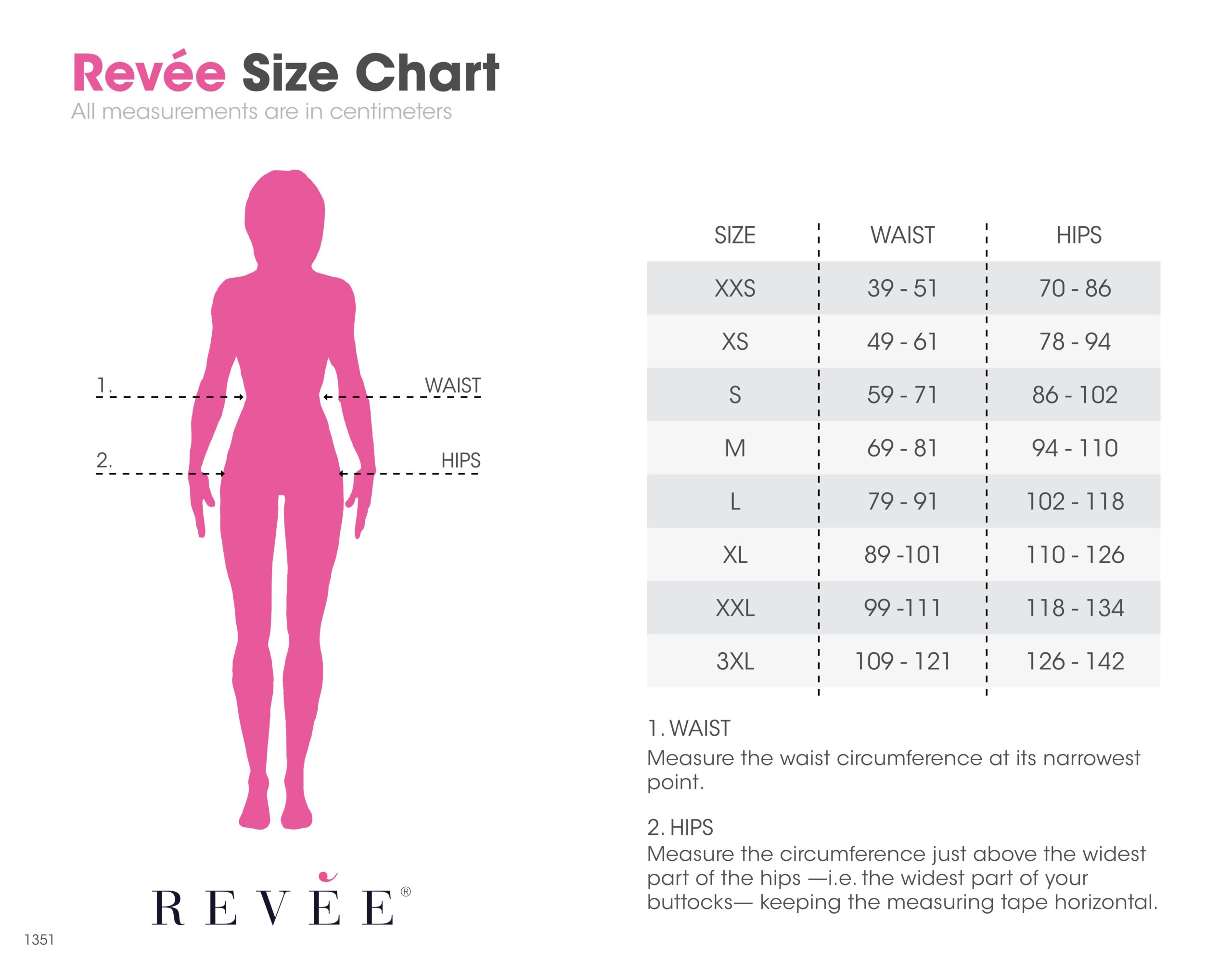 Size ChartMedical Compression Garment After Tummy Tuck & Liposuction