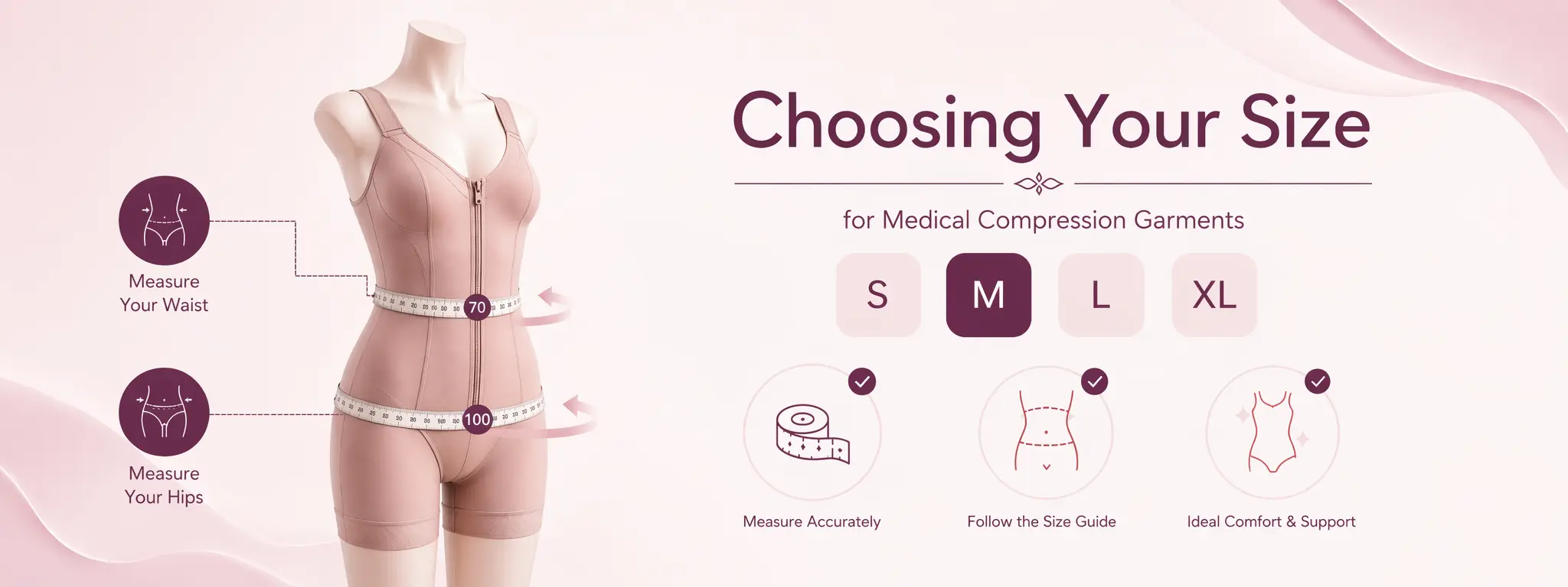 Size Guide for Medical Compression Garments
